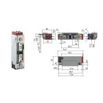 Geze: A4301LKB rewersyjny z monitoringiem i wyślizgiem 12-24V