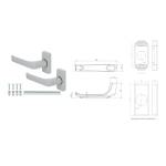 Wala: klamka dwustronna H1/SK1