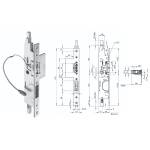 Wilka: kaseta panik z elektrozaczepem 463E/35 prawa